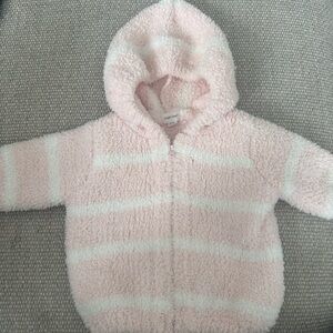 Angel Dear Pink and White Textured Jacket